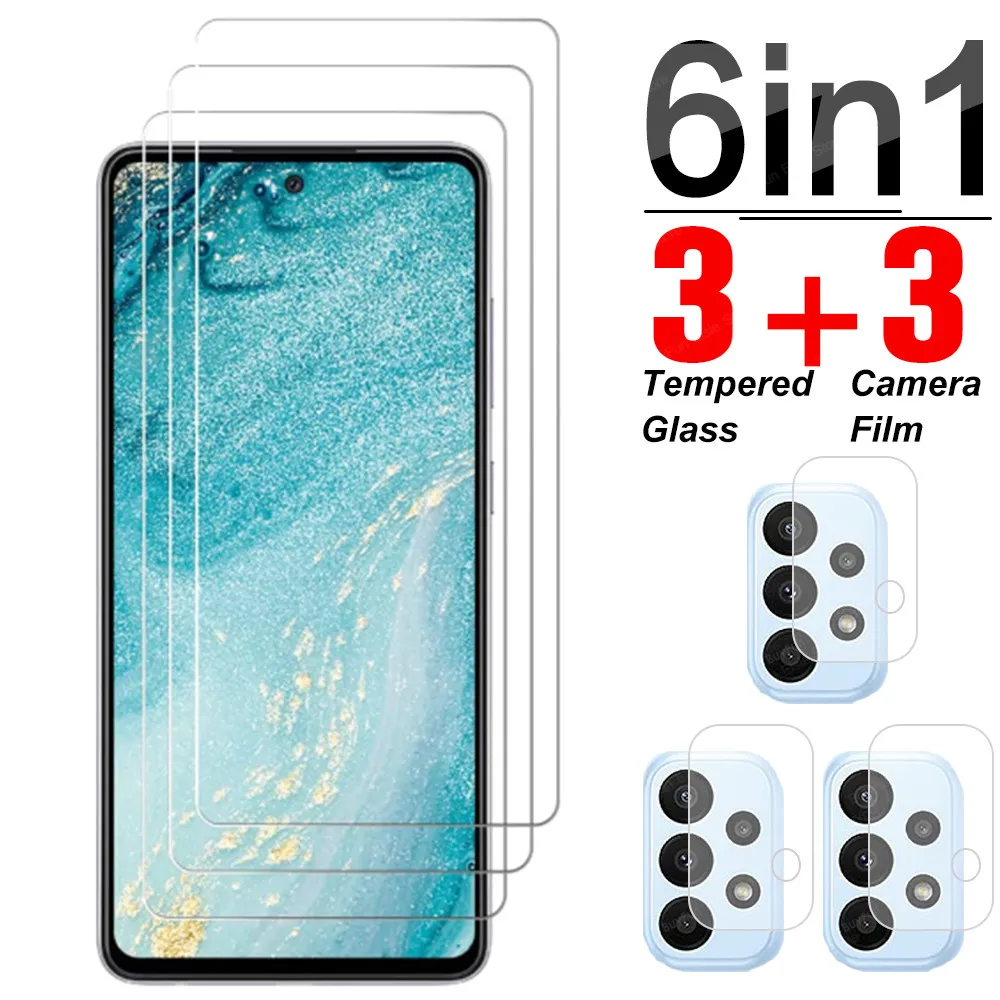 

A53 Tempered Glass For Samsung Galaxy A53 5G Screen Protector Clear Protective Film Camera Lens Protector For Samsung A53 6.5''
