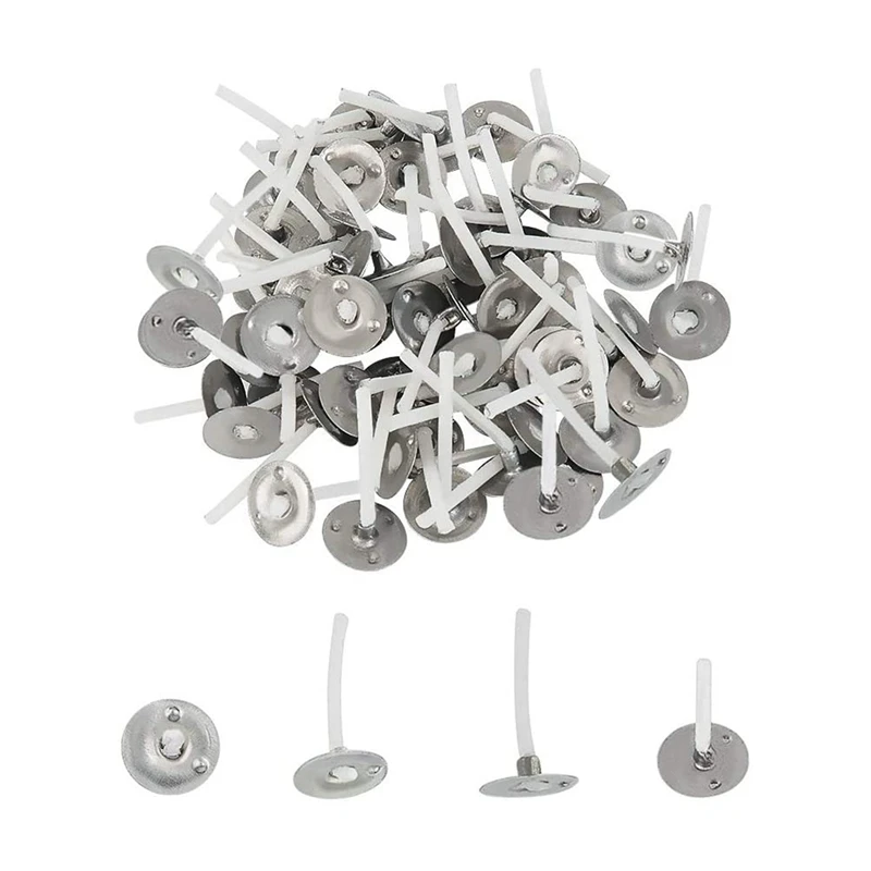 

5000Pcs Candle Wicks 1 Inch Low Smoke Candle Wick With Metal Tabs Tea Light Wicks For Candle Making