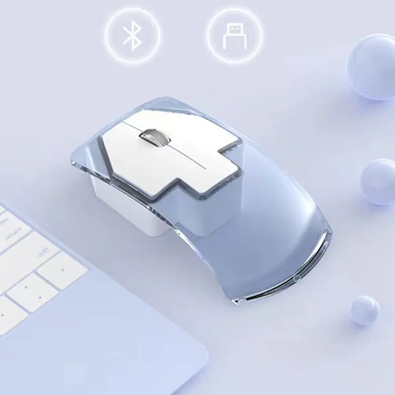 

Bluetooth 5.0 2.4G Wireless Mouse Type C Rechargeable Silent Ergonomic For iPAD Macbook Air/Pro Laptop Tablet Computer Office