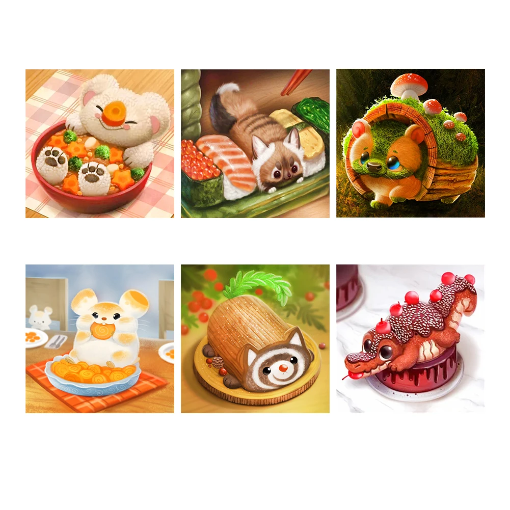 

Алмазная живопись 5D "сделай сам", десерт, животное, искусство, наборы для вышивки крестиком, домашний декор, Новое поступление 2023