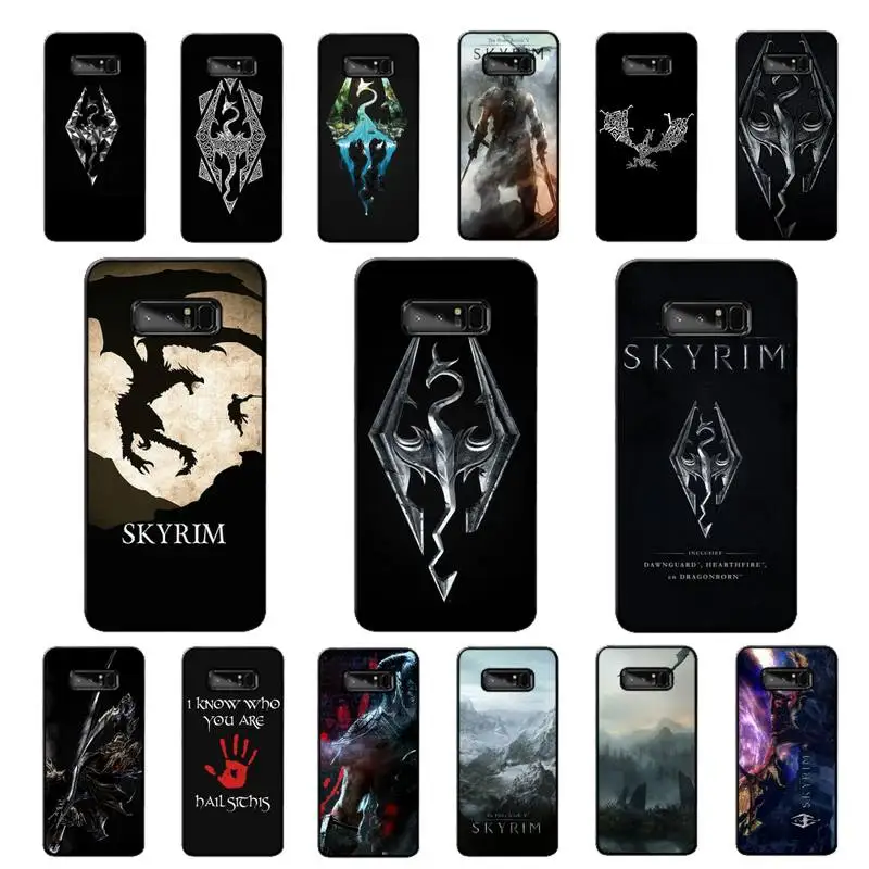 

MaiYaCa The Elder Scrolls V Skyrim Phone Case for Samsung Note 5 7 8 9 10 20 pro plus lite ultra A21 12 02