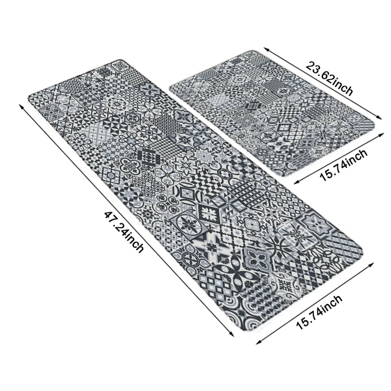 3d Противоскользящий напольный кухонный коврик с марокканским рисунком