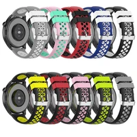 silicone rubber strap for samsung galaxy belt20mm 22mm huawei watch band wristband gt 22epro honor magic bracelet