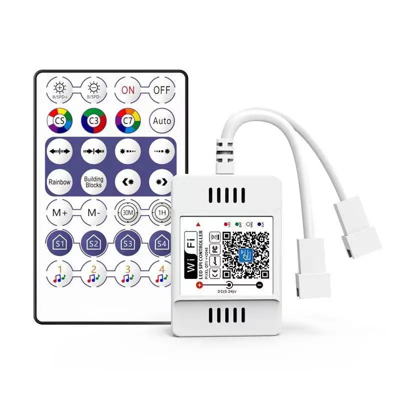 RGB-контроллер для светодиодной ленты WS2811 WS2812B 5 В постоянного тока 12 24 Wi-Fi Pixel rgb LED