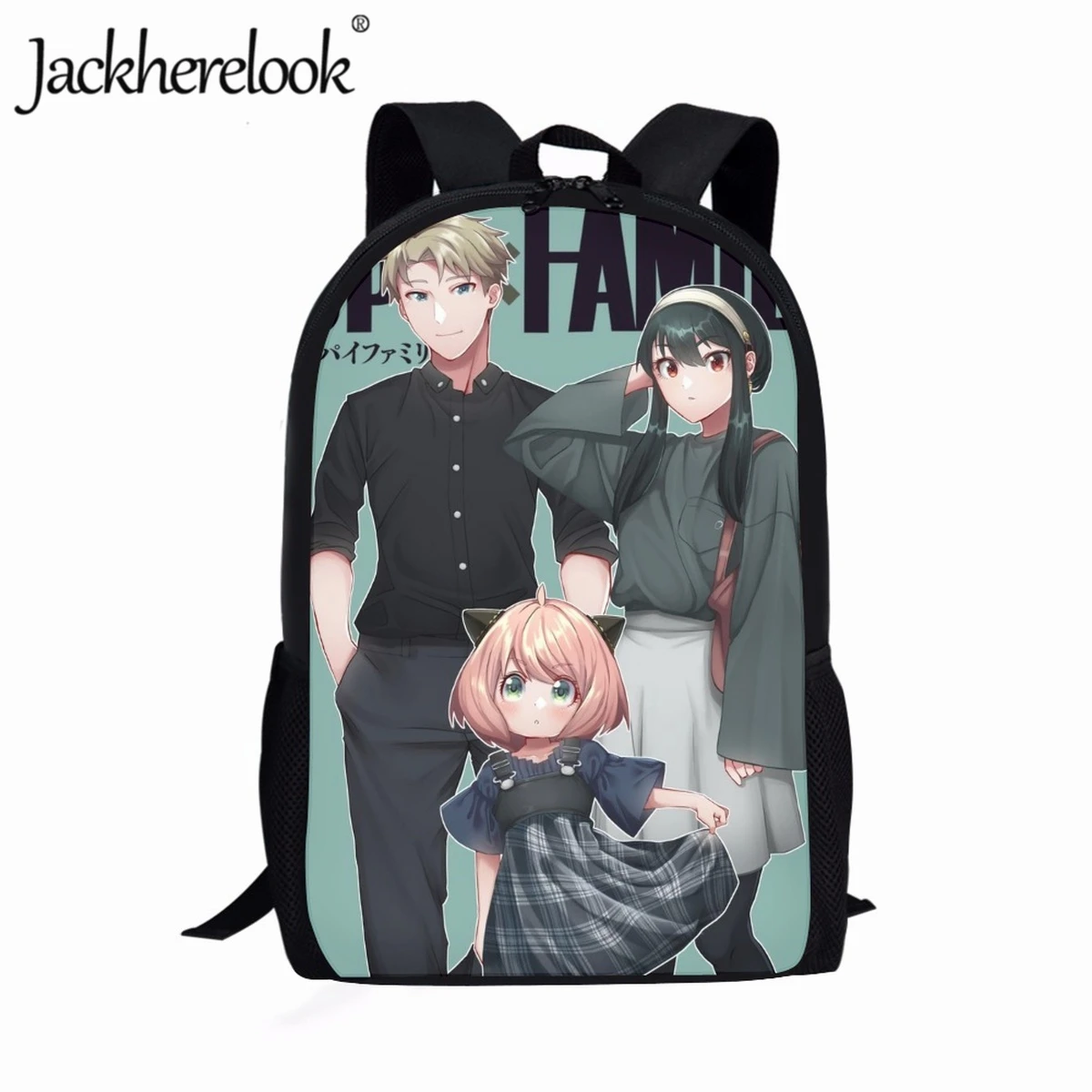 Jackherelook Spy X Family Anya Forger Anime School Backpack for Girls Teenager Book Bags Children School Bag Student Knapsack
