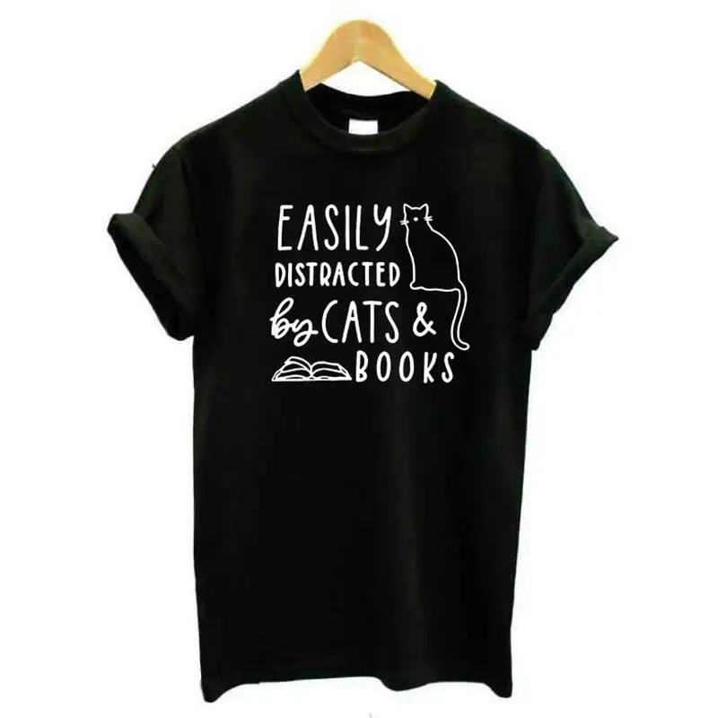 Забавная кавайная хлопковая Футболка в стиле Харадзюку легко рассеянная кошкой