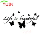 Красивая бабочка, красивый дизайн, наклейка, модное украшение, ПВХ водонепроницаемая Солнцезащитная наклейка, можно настроить цвет