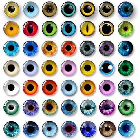 Глаза для животных Ragdoll, игрушечные Глазные яблоки, смешанные или парные, круглые, 8 мм-20 мм, фото-очки, кабошон, демонстрационная фурнитура с плоской задней стороной