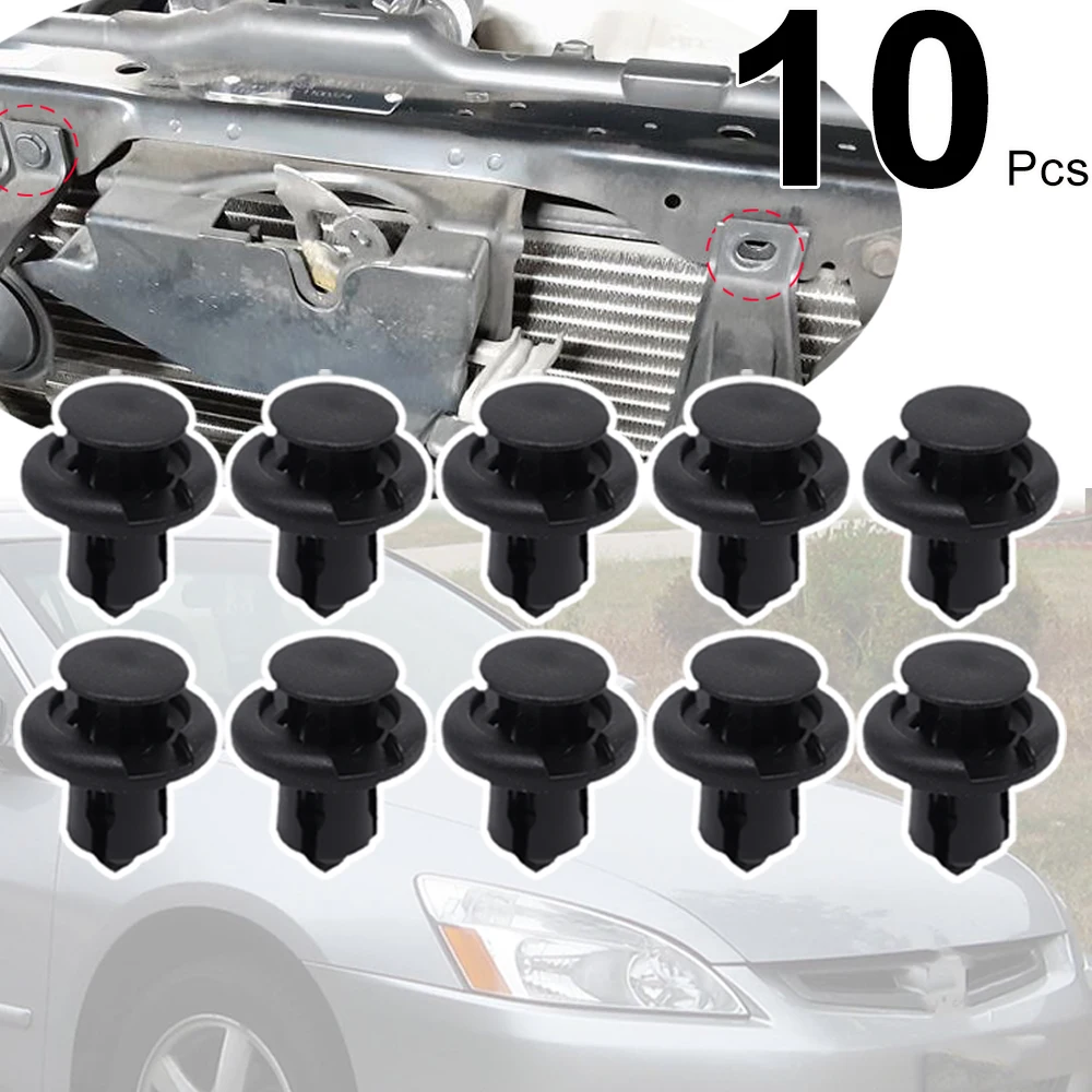 

10 шт. для Honda Accord 2000-2012, Civic Insight Jazz Legend, автомобильный бампер, боковые юбки, решетка багажника, подкладка капота, зажим, заклепки