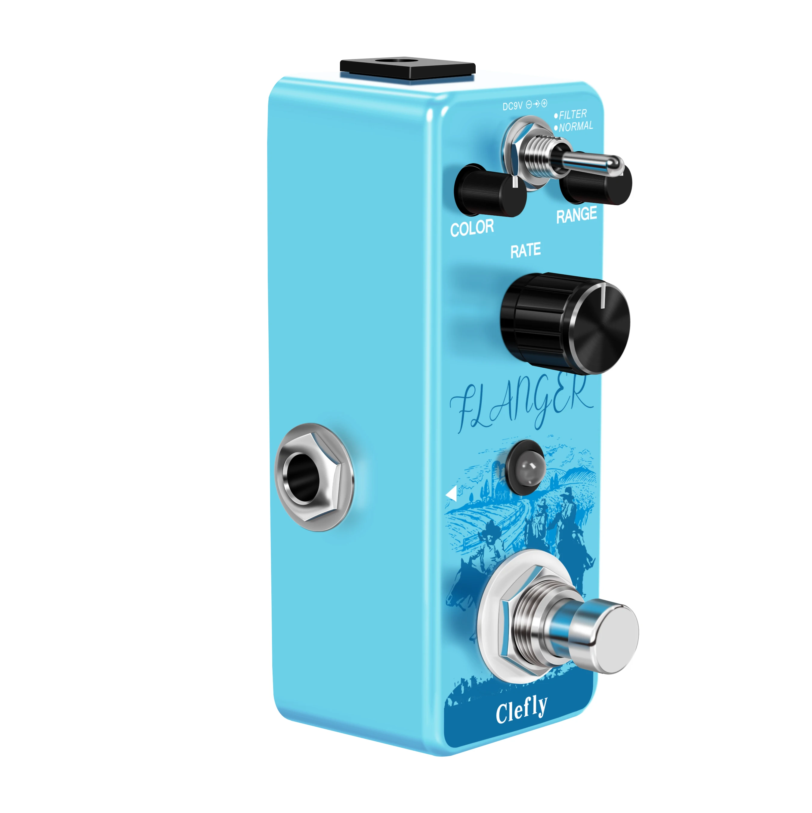 Clefly LEF-312 Pure Analog Flanger Guitar Effect Pedal with Static Filtering True Bypass Guitar Accessories