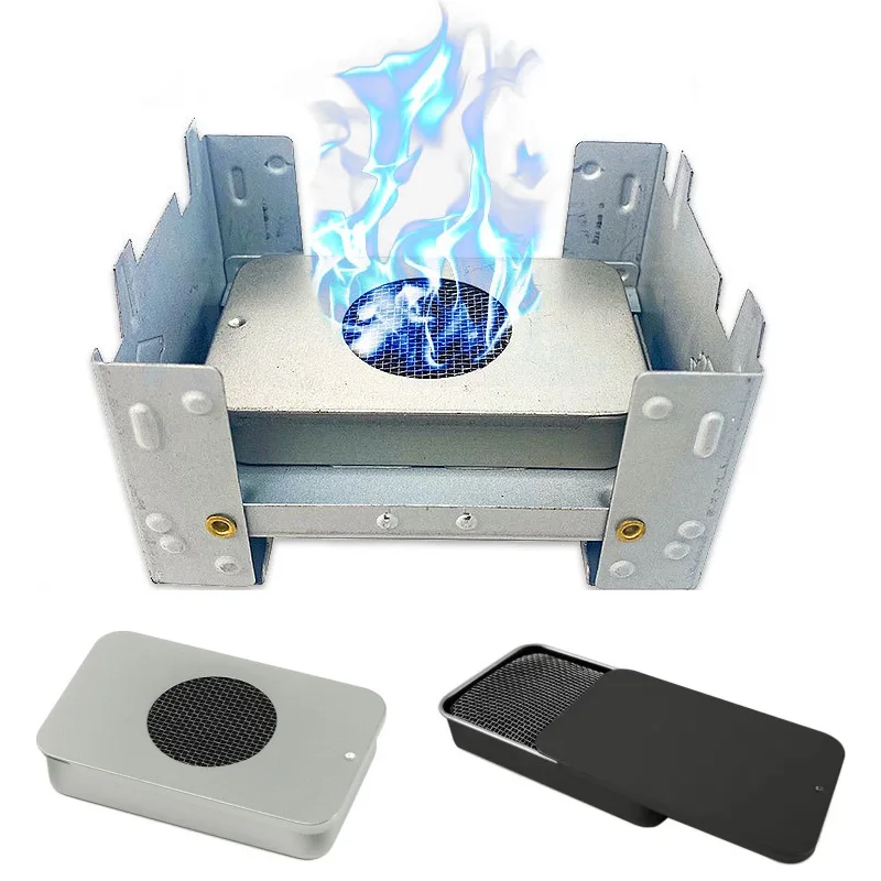 

Outdoor Individual Soldier Alcohol Stove Portable Camping Cooking Furnace Solo Alcohol Heater Solid Fuel Wax Stoves Hiking