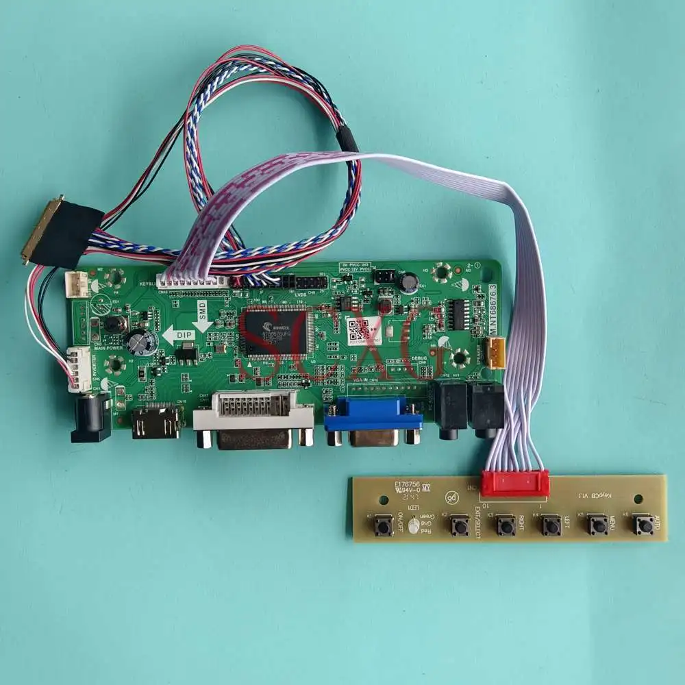 

Комплект для самостоятельной сборки, бриллиантовая 60 Гц 1600*900 HDMI-совместимая с DVI VGA LVDS 40-контактная панель ноутбука 17,3 дюйма, плата контролле...