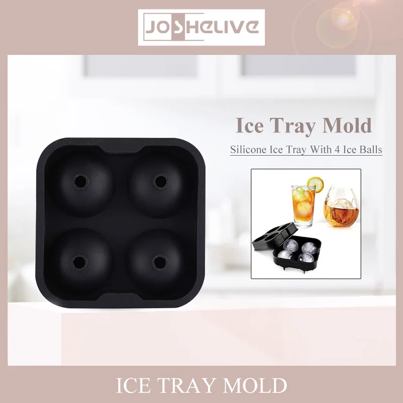 

Ice Ball Molds Silicone Cube Maker Form Perfect Cake Pudding Chocolate Molds Easy to Remove Ice Trays Fade Resistant Kitchen