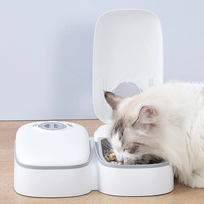 

Automatic Pet Cat Feeder Smart Dog Food Treat Dispenser For Wet & Dry Food Timing Sealed Keep Fresh Auto Feeder For Cats Puppies