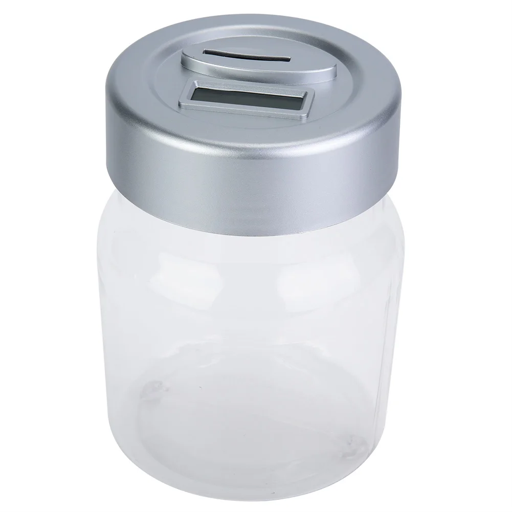 

LCD Display Digital Money Box Jar Euro Coin Counting Box Money Saving Pot