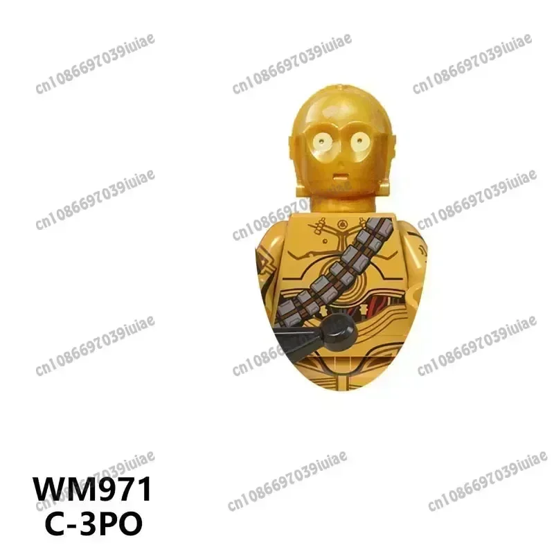 Фото HEROCROSS STAR WARS: Фигурки Хана Соло и Люка Скайуокера, роботы-игрушки, конструкторы, сборные куклы, строительные блоки для детей WM976 WM892 WM973 №3