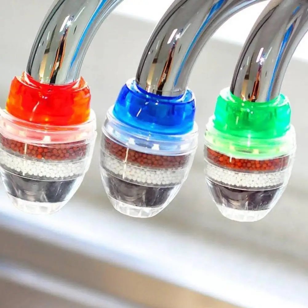 

Universal Kitchen Faucet 5-layers Purifier Tap Filter Filtration Carbon Filter Saving Nozzle Bubbler Head Activated Shower U7U3