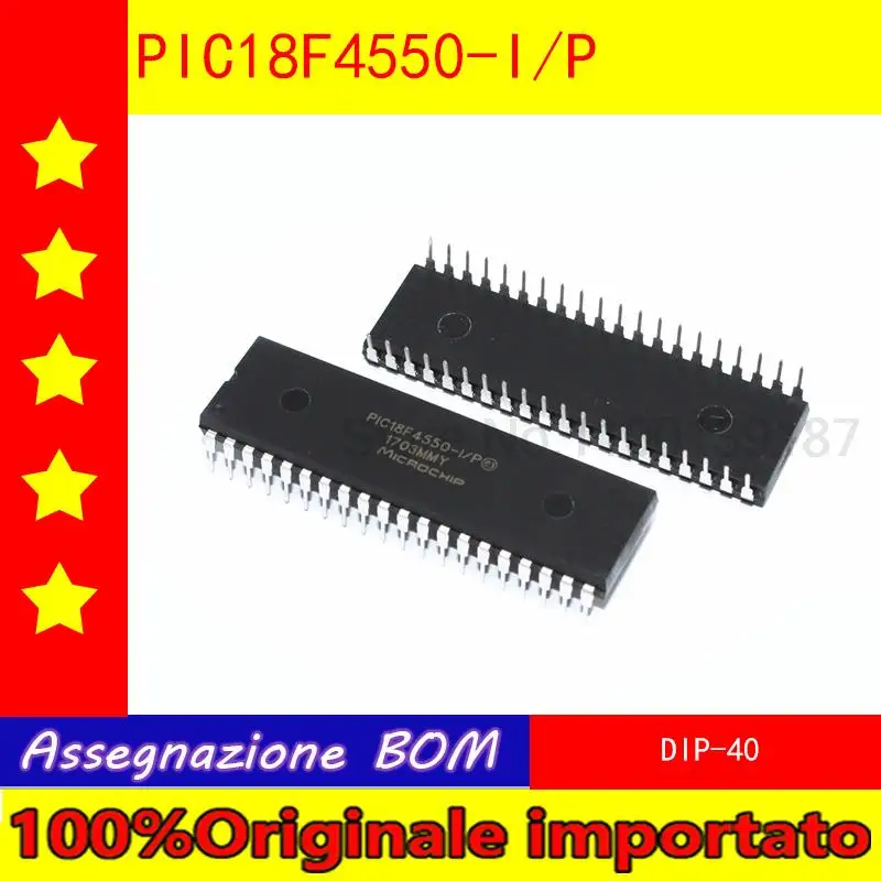 

PIC18F4550-I/P PIC18F4550-I/p PIC18F4550 DIP40 8 bit PIC microcontroller