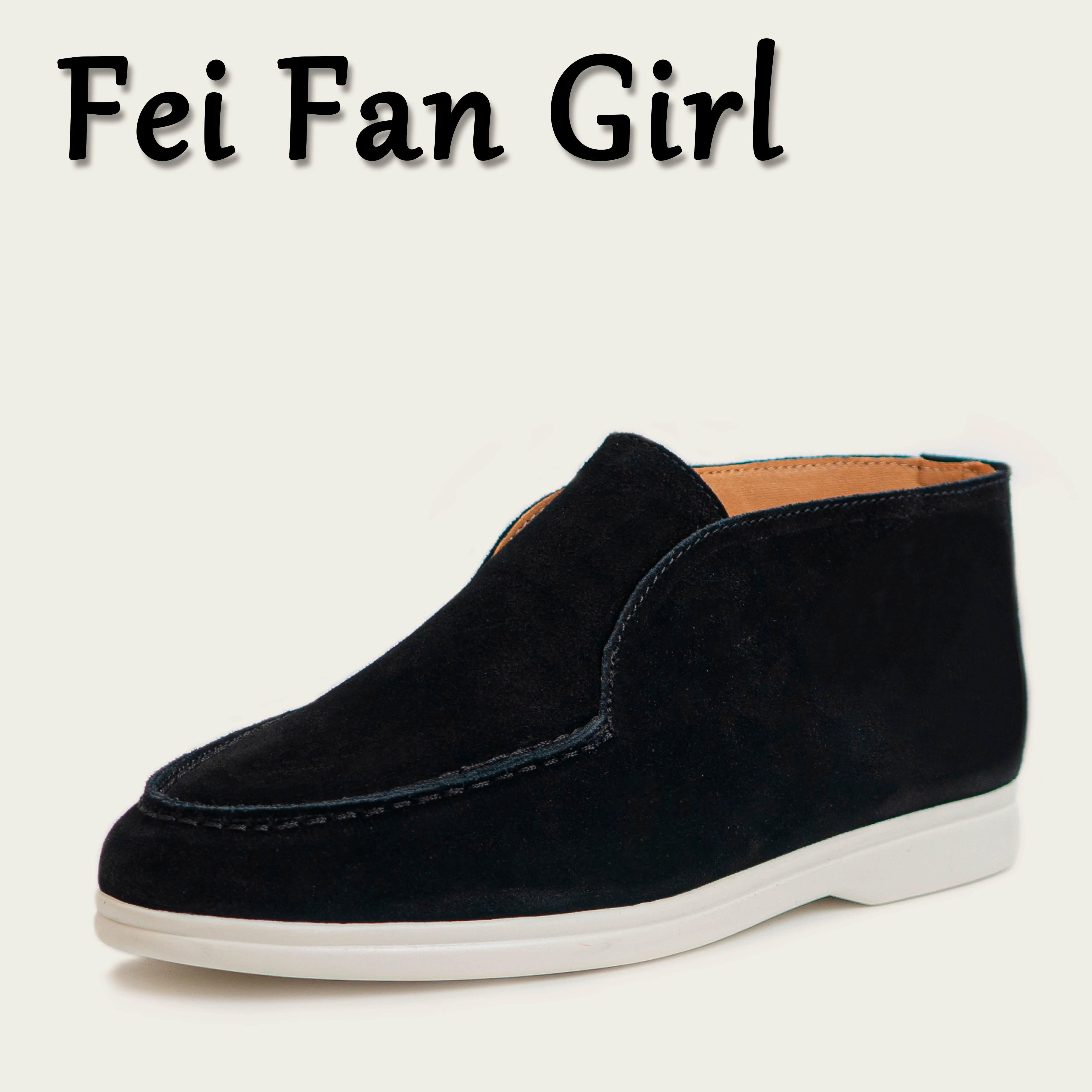 Leather Flat Bottom Casual Shoes Women's Women's Loafers Outdoor Walking Men's Tassel Metal Buckle Slipper Mules