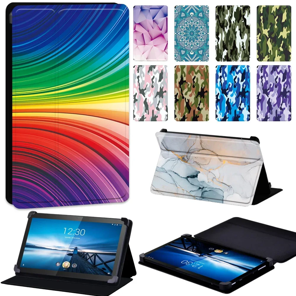 Чехол для планшета Lenovo Tab M10 Plus/Tab M10/Tab M8/Tab E7/Tab P11 универсальный кожаный защитный