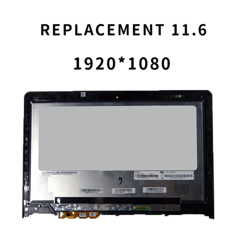 

Replacement 11.6" FHD Touch LCD Screen Assembly For LENOVO YOGA 700-11ISK 700 11ISK Digitizer 80QE Full HD 1920X1080 Panel