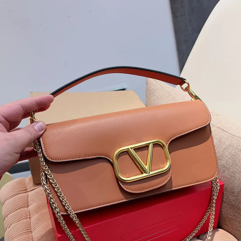 

Fashion handbag real leather chain bag classic elegant simple and generous series gift for lover
