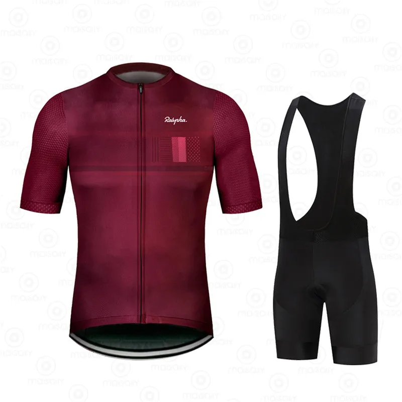 

Ralvpha team men's cycling jersey suit breathable and UV-resistant mountain road professional cycling triathlon can be customize