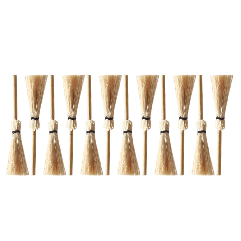 

Broom Decor Model Children Toy Props Wealth Hanging Decor Miniature Dolls Witch Broom Pens Wizard Accessory