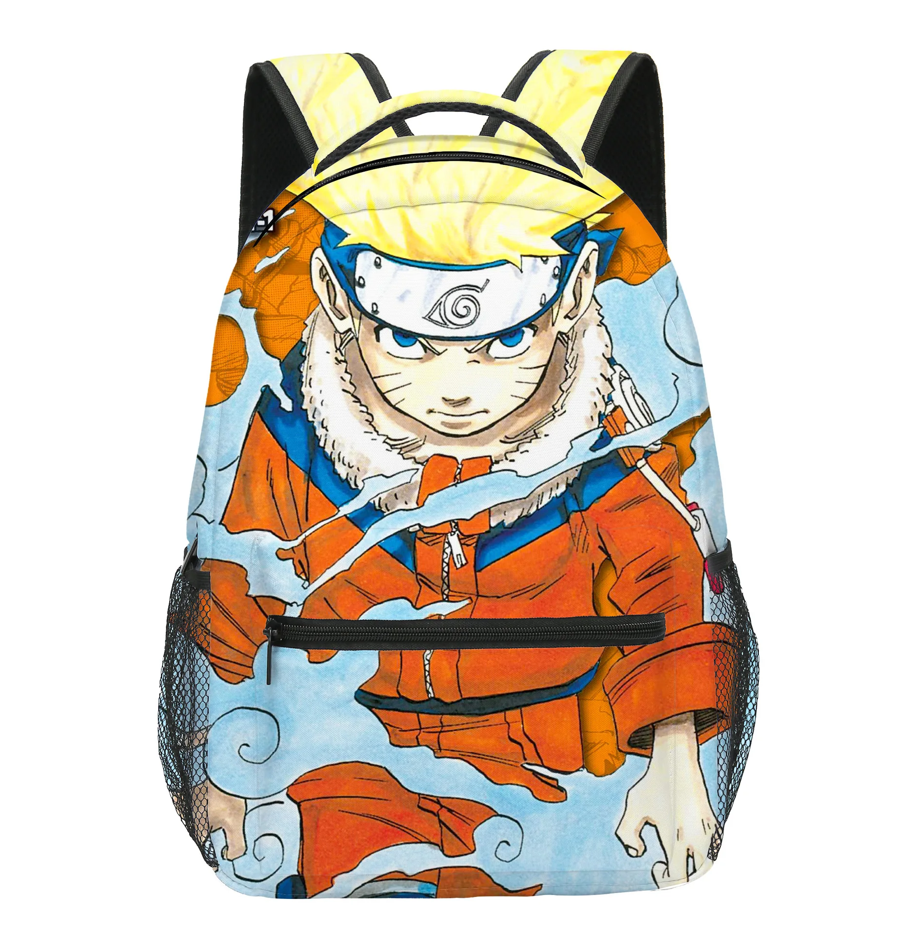 

3D Double-sided Printing Naruto Anime Elementary and Middle School Students School Bag Children's Backpack Backpack