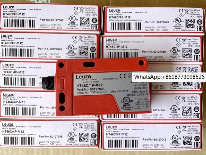 Новый оригинальный немецкий фотоэлектрический переключатель LEUZE HT5.1/2 HT5.1/4 HT46C/4P-M12