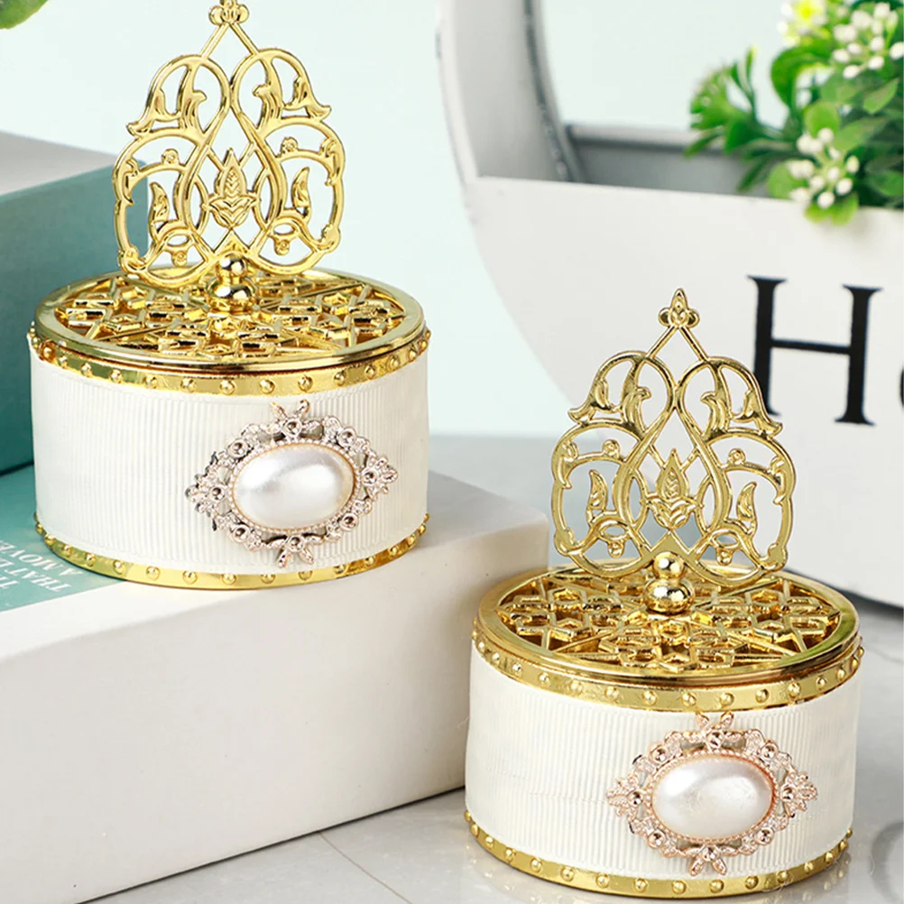 European Style Pearl Pagoda Candy Box Small Treat Boxes Cases Favor Containers Gift for Presents