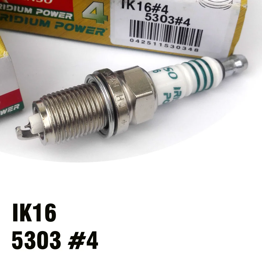 4 шт. IK16 5303 автомобильная свеча иридиевая Свеча зажигания для Toyota Nissan Honda Hyundai Kia