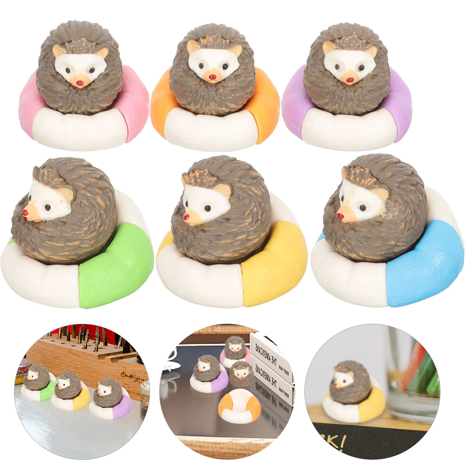 

Hedgehog Animal Garden Mini Figure Miniature Micro Decor Statue Figurines Figurine Adornments Ornament Tank Decoration Floating