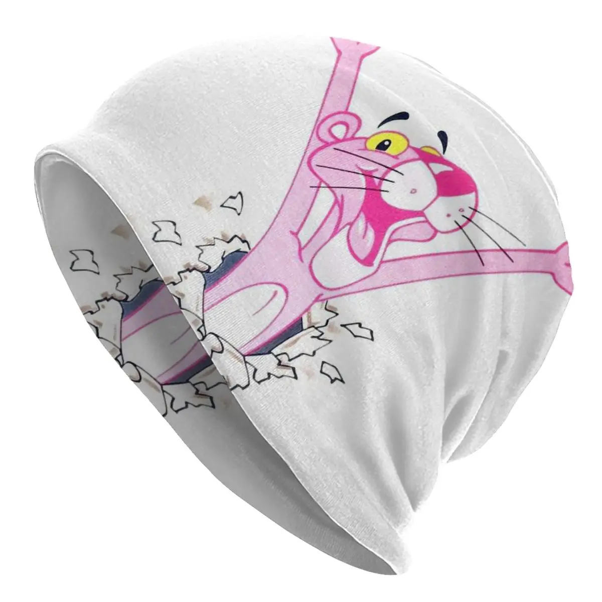 

Pink Panter Autumn Spring Hats Surprised Panter Thin Hat Bonnet Special Skullies Beanies Caps Men Women's Earmuffs