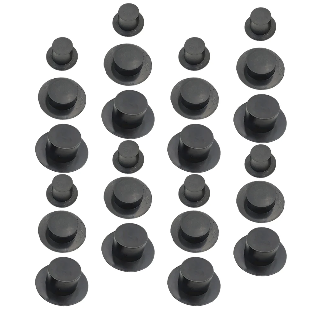 

60 Pcs Practical DIY Christmas Snowman Hats Plastic Mini Hats (Mixed Style)