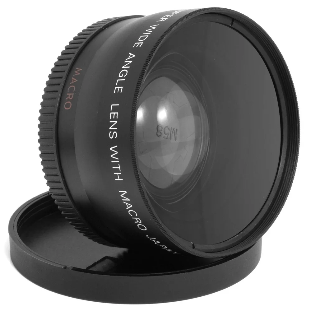 

58MM 0.45x Wide Angle Lens + Macro Lens for Cannon 5D/60D/ 70D/350D / 400D / 450D / 500D /1000D/ 550D / 600D /1100D 18-55MM Lens