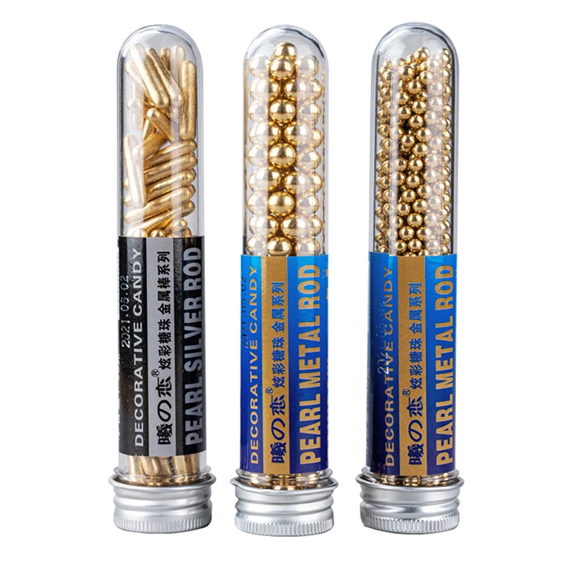 

Edible Sprinkles Beads Diy Cake Baking Sugar Candy Balls Wedding Decor Simulation Gold Bead Cake Decoration Wholesale