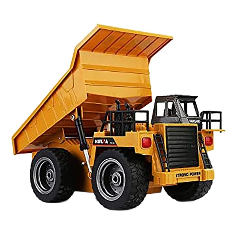 

FBIL-HUINA 1540 1:18 2,4G Радиоуправляемый 6-канальный 4-колесный строительный автомобиль, электронная игрушка, Радиоуправляемый грузовик, самосвал, т...