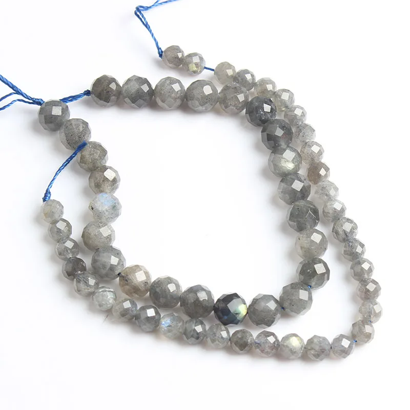 

Natural 6 8 10mm Carved Labradorite Stone Loose Beads Suitable For Jewelry DIY Men and Women Bracelet Necklace Anklet Accessorie