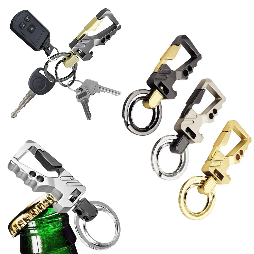 

1 Pcs Stainless Steel Personalized Keychains Multifunctional Keyrings Wrench Tool Bottle Opener Key Chain Ring 2022 New