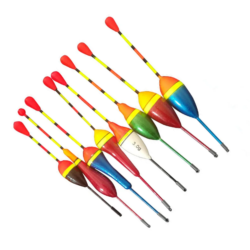

10pcs Bobbers Floats Bobbers Crappie Fishing Floaters Thill Floats Bobbers Fishing Floats Catfish Bobbers