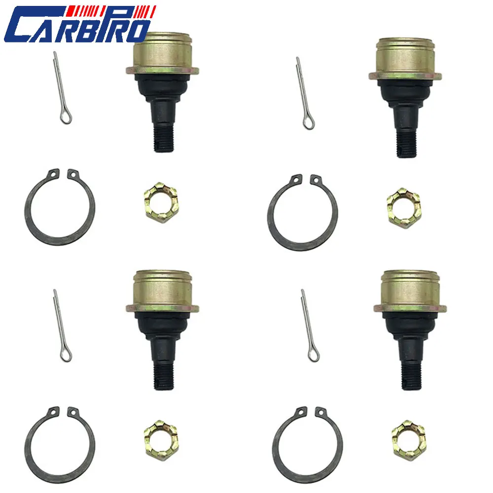 Комплект из 4 шариковых шарниров, верхний/нижний, подходит для Yamaha ATV 350 400 450 660 Rhino, гризли, Kodiak