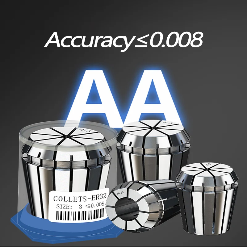 

ER8 ER11 ER16 ER20 ER25 ER32 ER40 ER Spring Collet Precision 0.005/0.008mm For CNC Milling Tool Holder Engraving Machine Lathe
