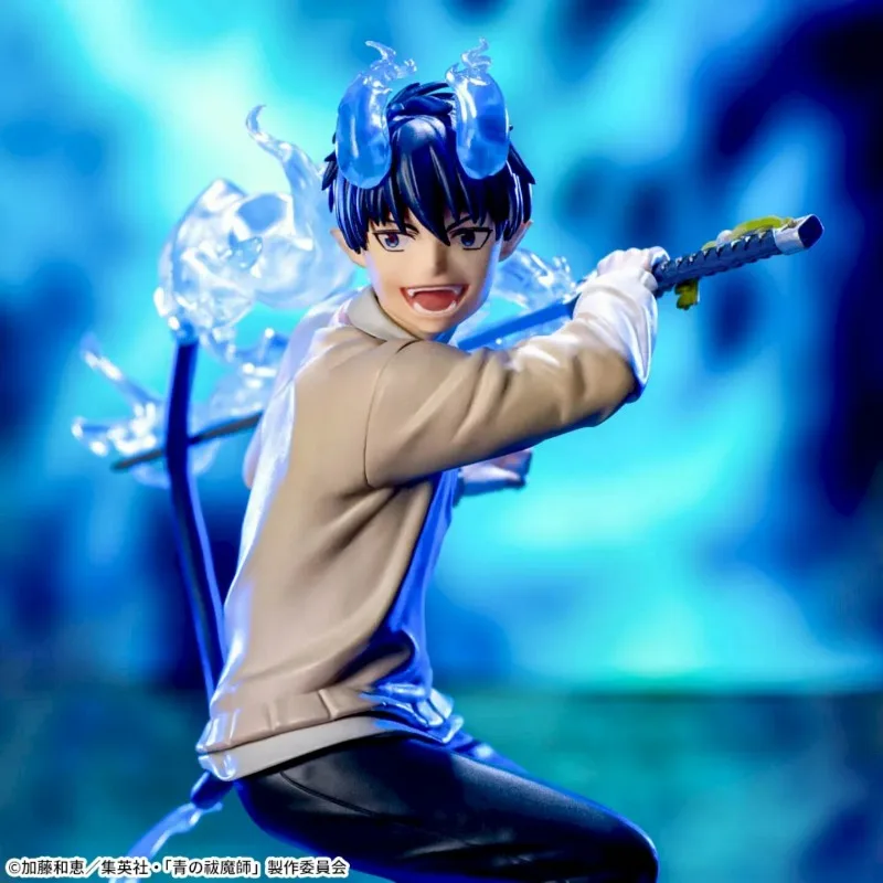 Фото Абсолютно новая оригинальная фигурка Bandai SEGA XcrossLink Blue Exorcist Окумура Рин со спецэффектами, подарочные украшения, в наличии №2