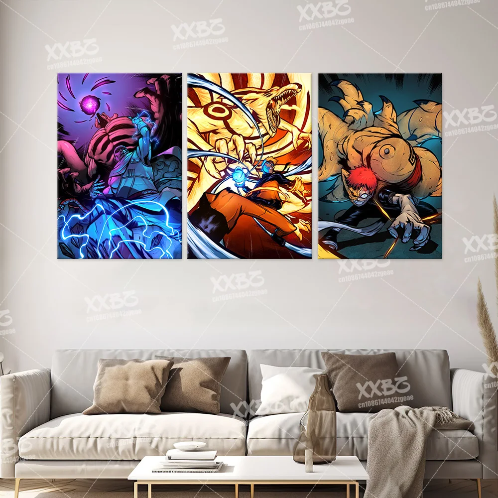 Картина удзумаки Наруто домашний декор Учиха Итачи Аниме Холст постер Мадара
