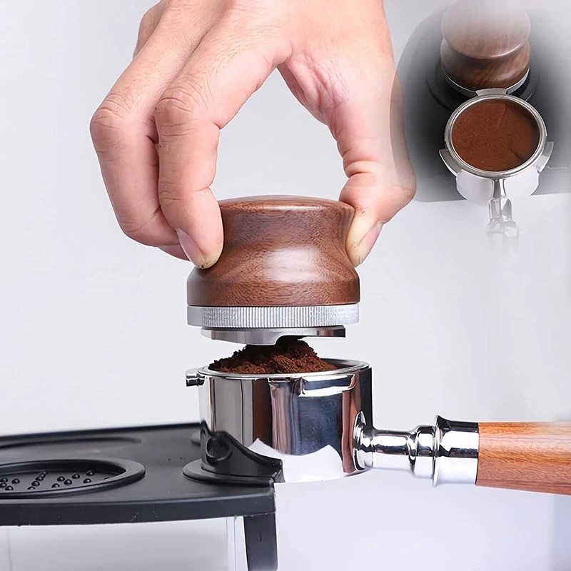 

53Mm Coffee Distributor, Espresso Palm Tamper, Adjustable Height Coffee Leveler Tool For 54Mm Breville Portafilter