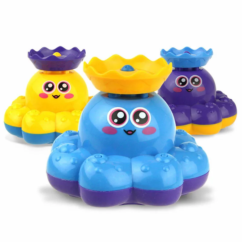 

Bath Toys Kids Electric Rotating Spraying Water Toys Boat Funny Bathroom Water-spraying Octopus Model Bath Games Toy Boys Gifts