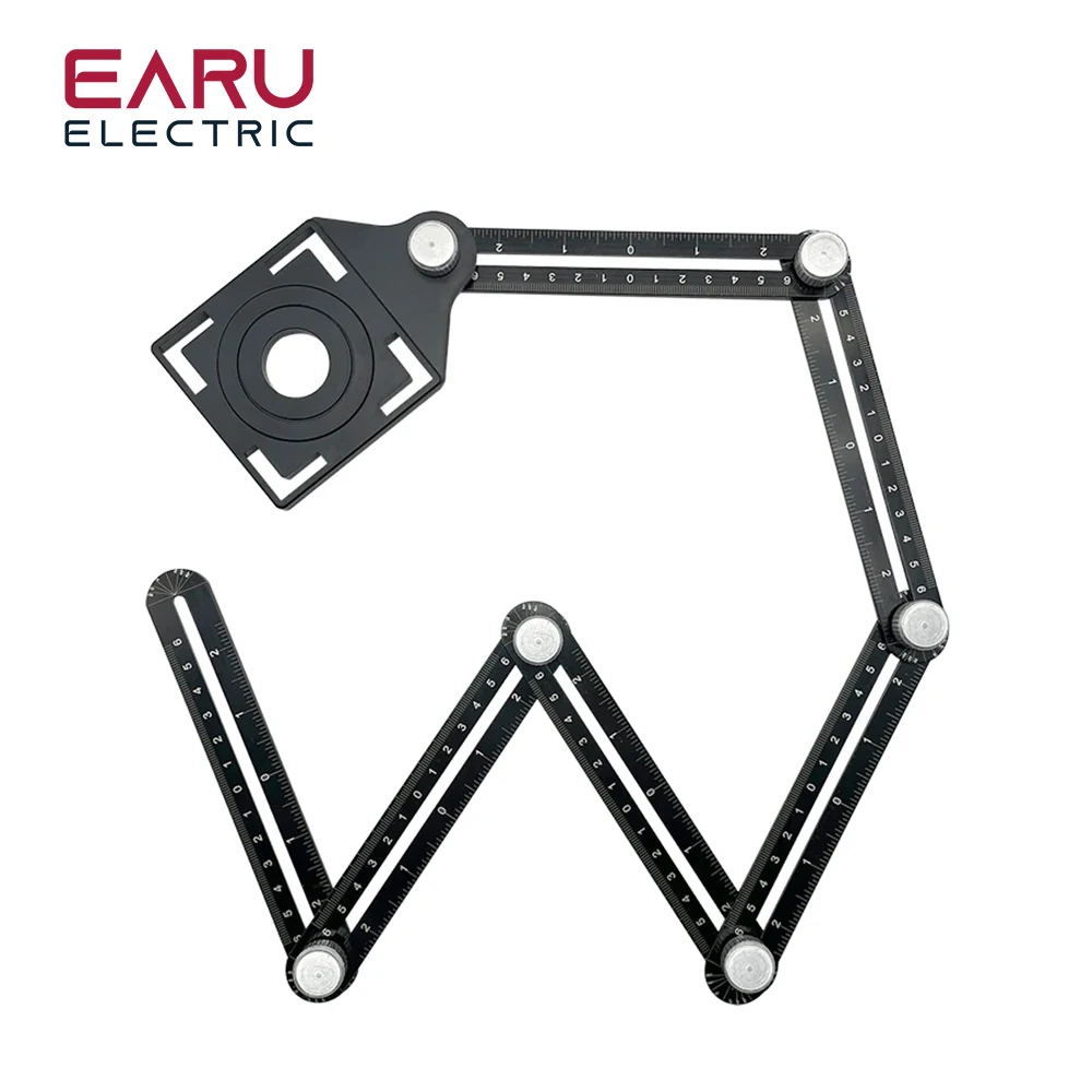 

EARUELETRIC Многоугольная измерительная линейка алюминиевая 6