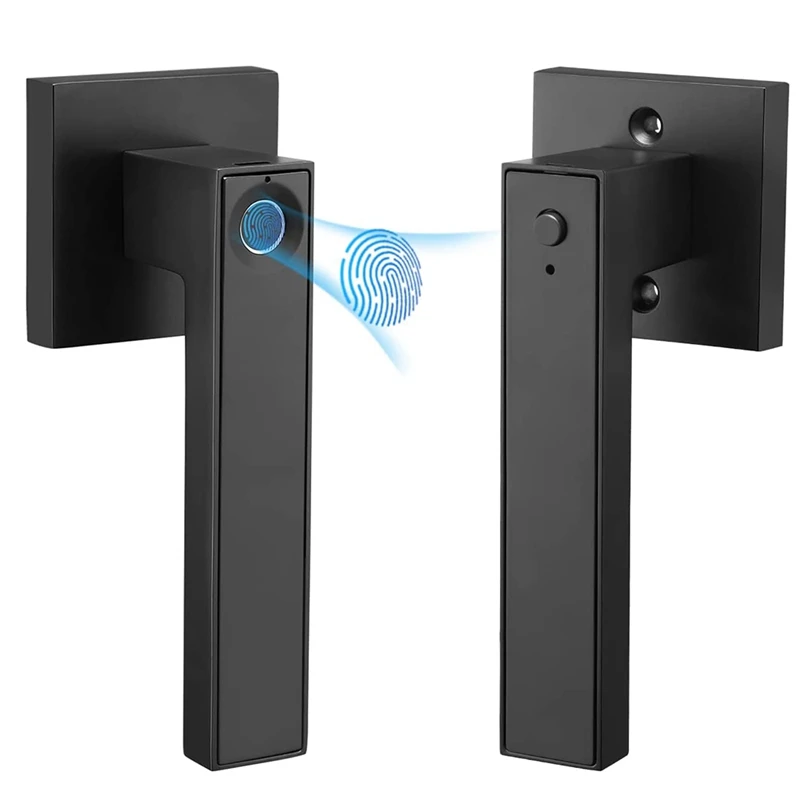 

Умный дверной замок со сканером отпечатков пальцев, БЕСКЛЮЧЕВОЙ замок для входной двери, квадратный замочный отверстие, аварийный USB-порт д...