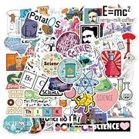 1050100pcsset cartoon stickers science physics chemistry lab for luggage laptop skateboard motorcycle bicycle decal sticker